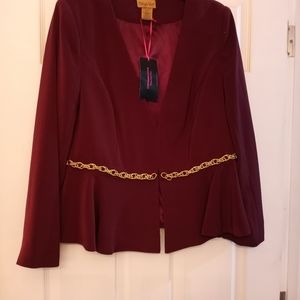 Midnight Velvet Skirt Suit